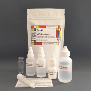 Cietība 0,4-12,5 mmol/l, 50 mēr.