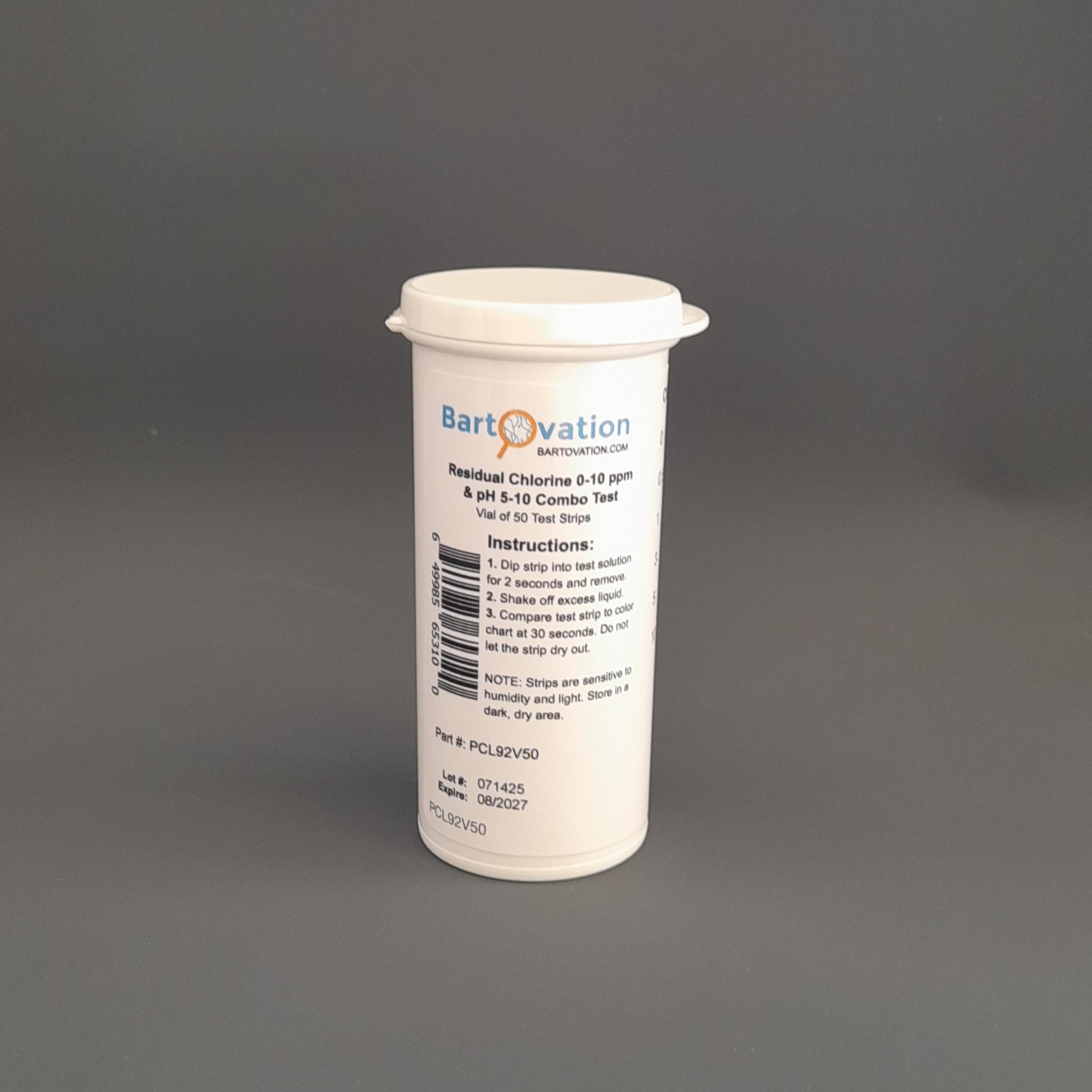 Brīvā hlora un pH testa strēmeles (50 gab.)