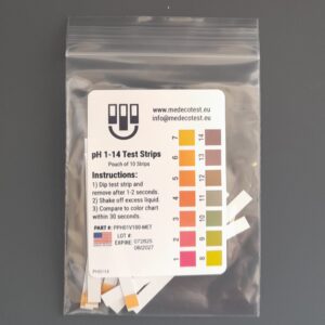 pH 1-14 testu strēmeles (10 gab.)